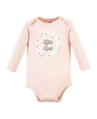 Cotton Long-Sleeve Bodysuits 3-Pack