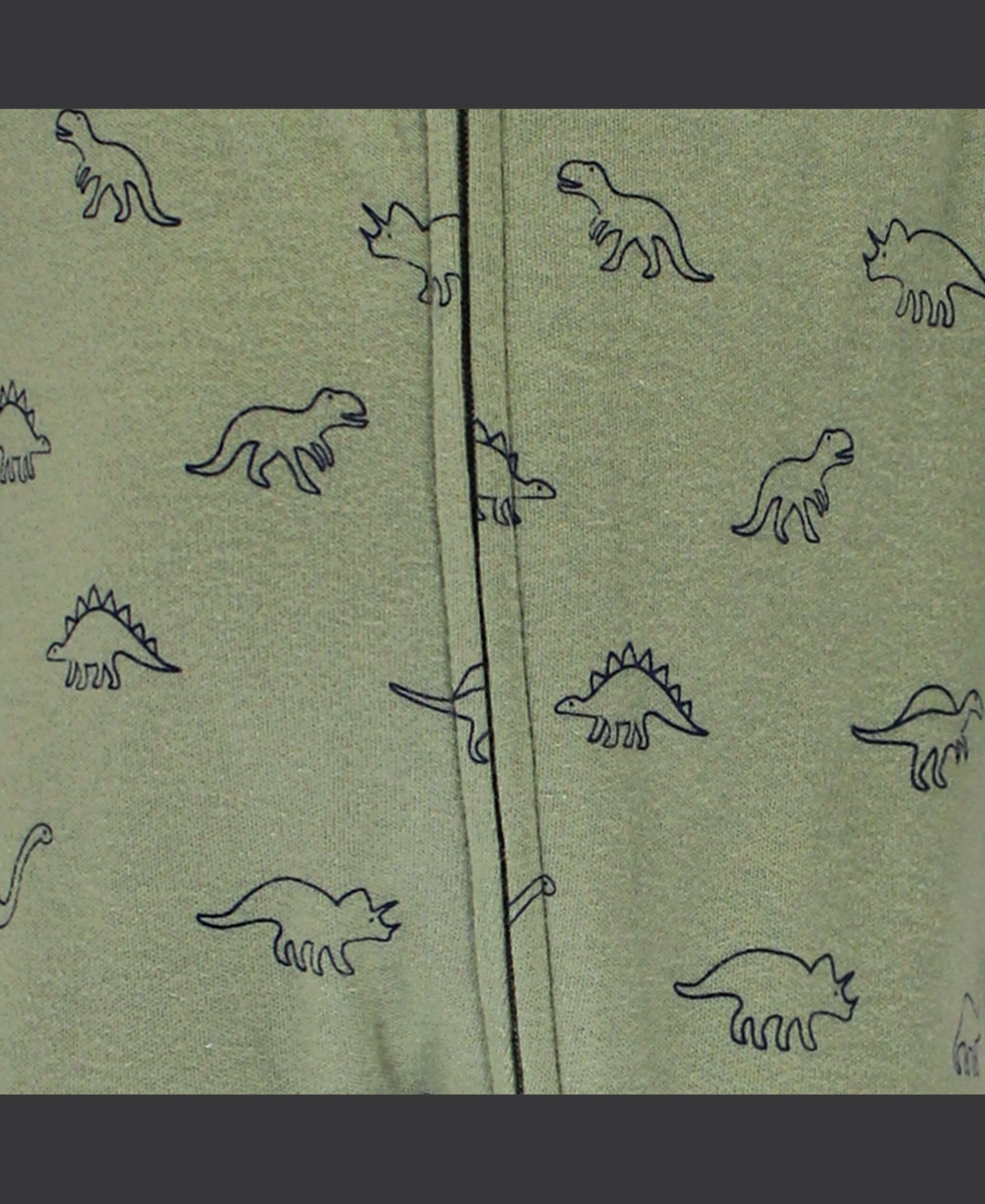 Touched by Nature Baby Boys Baby Organic Cotton Zipper Sleep and Play 3pk,- Dinosaurs
