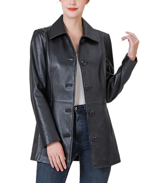 Женские куртки BGSD Dana Leather Car Coat