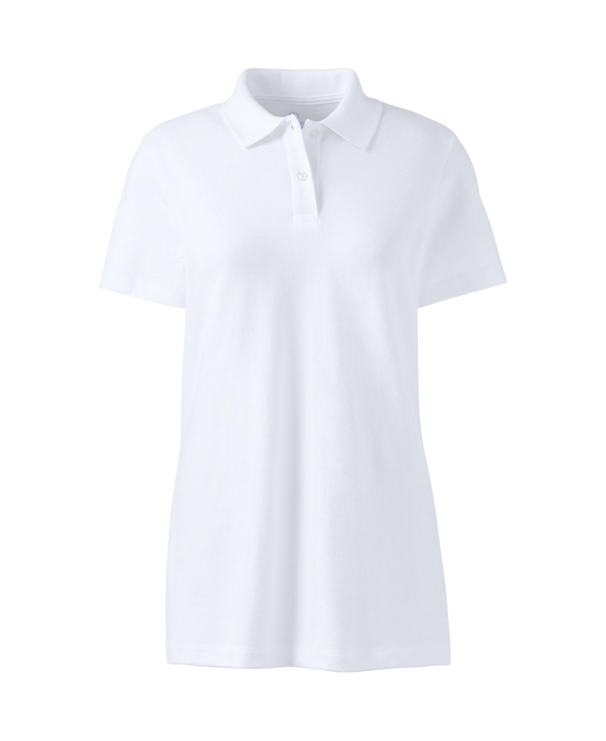 Plus Size Short Sleeve Basic Mesh Polo Shirt - Vibrant clover