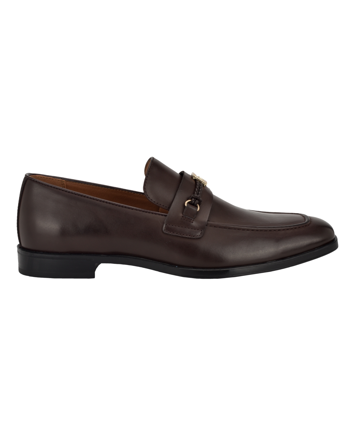 Guess Men's Hare Square Toe Slip On Dress Loafers In Black