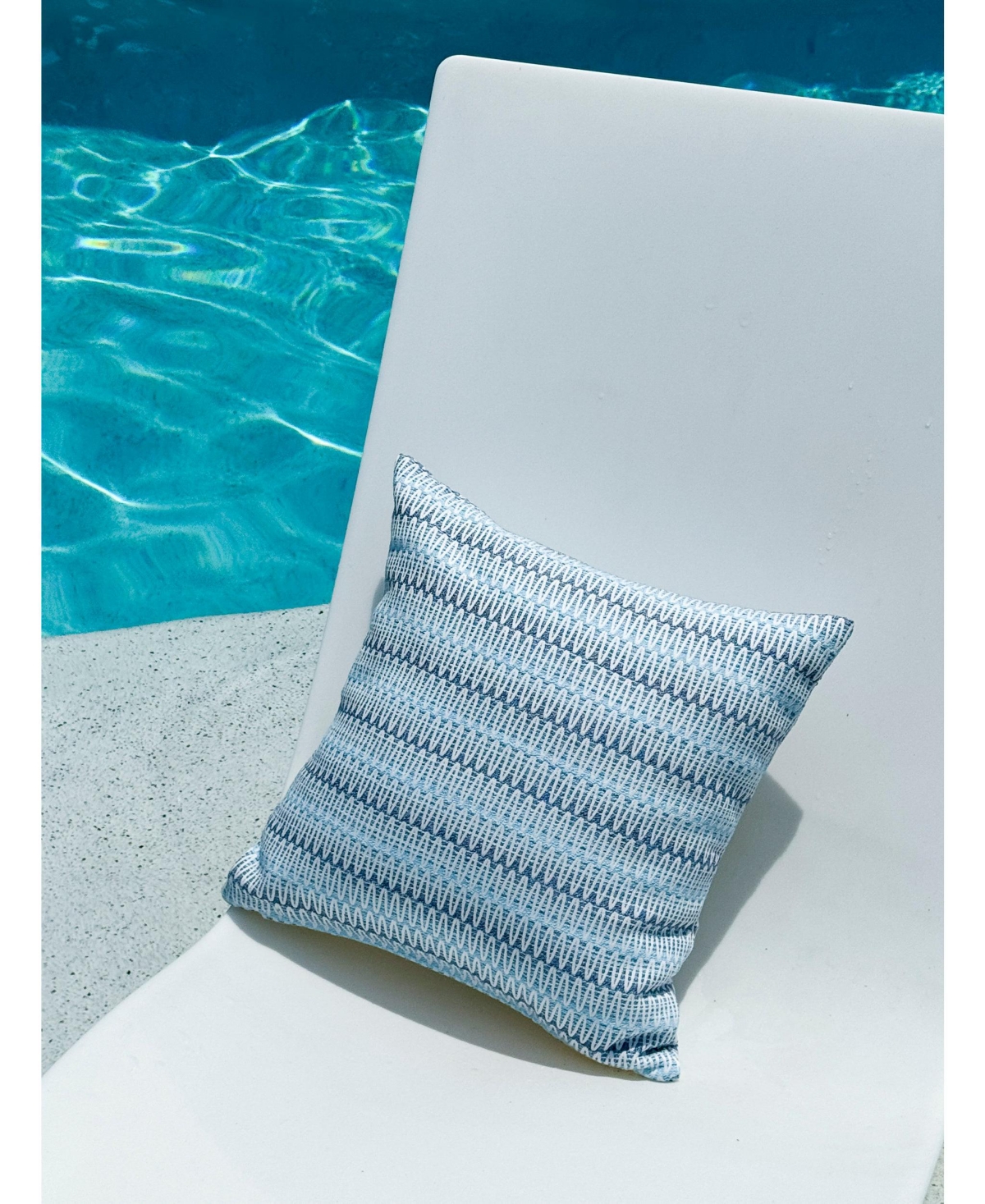 Anaya Home Summer TwistIndoor Outdoor Pillow - Blue