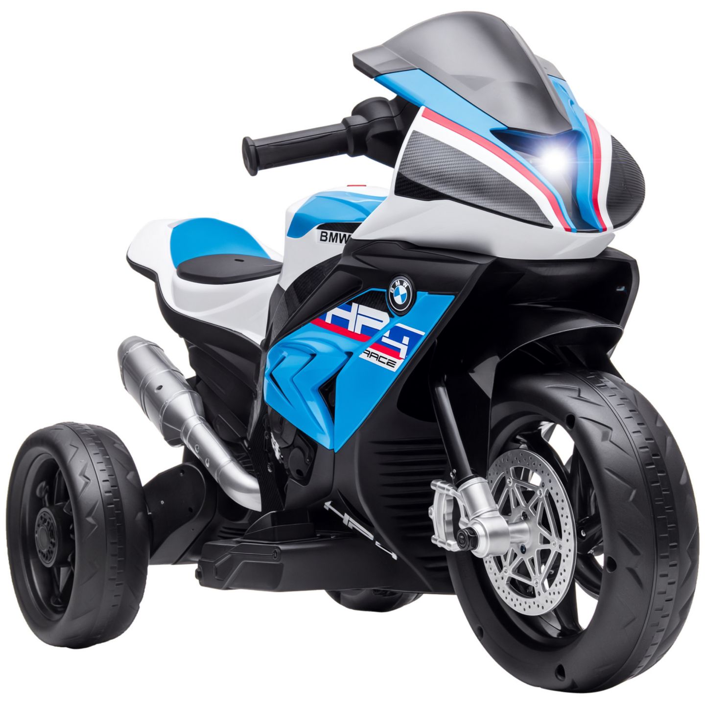 Детская игрушка Aosom Battery-Operated Motorbike with Training Wheels, 65 lbs. Capacity, Ages 1.5+ — фото 1