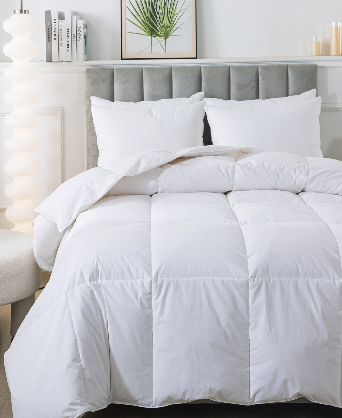 Royal Velvet Year Round White Goose Nano Down and Feather Blend Comforter