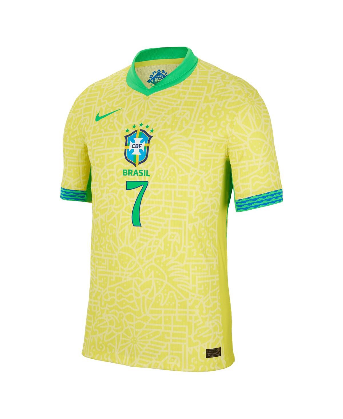 Nike Men's Vini Jr.Brazil National Team 2024 Home Authentic Jersey - Yellow