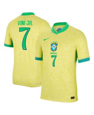Nike Men's Vini Jr. Yellow Brazil National Team 2024 Home