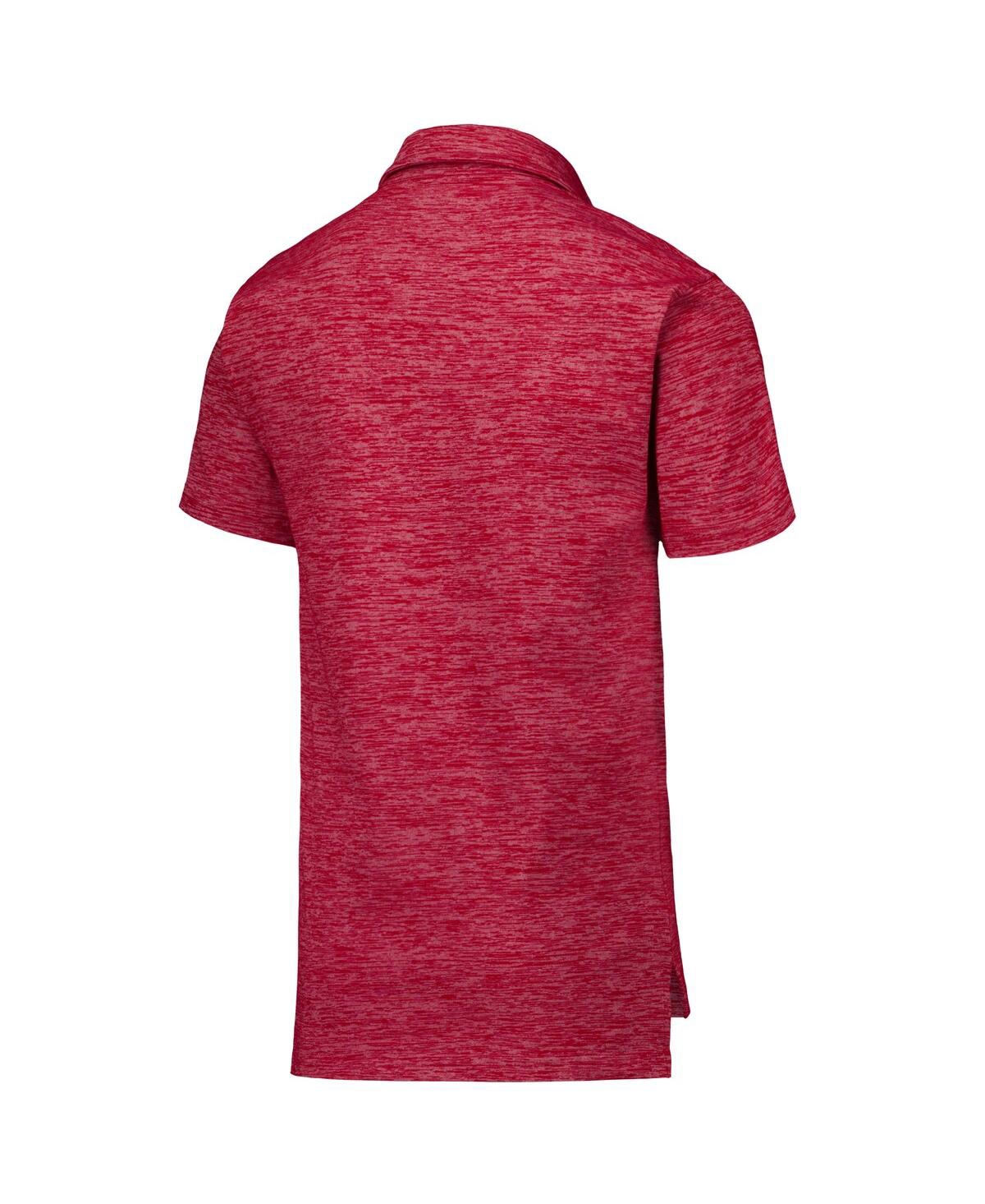Wes & Willy Big Boys And Girls Scarlet San Francisco 49ers Cloudy Yarn Polo In Scarlet