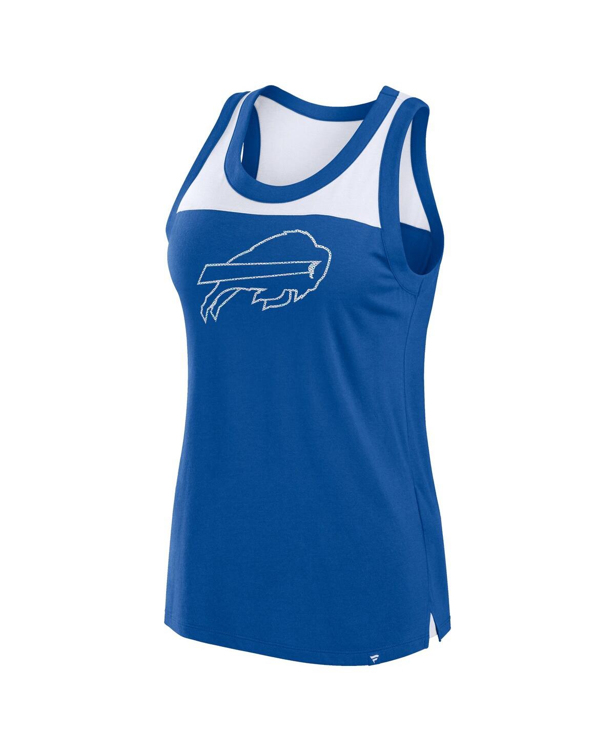Fanatics Women's Royal Buffalo Bills Sequin Tank Top In Royal,white