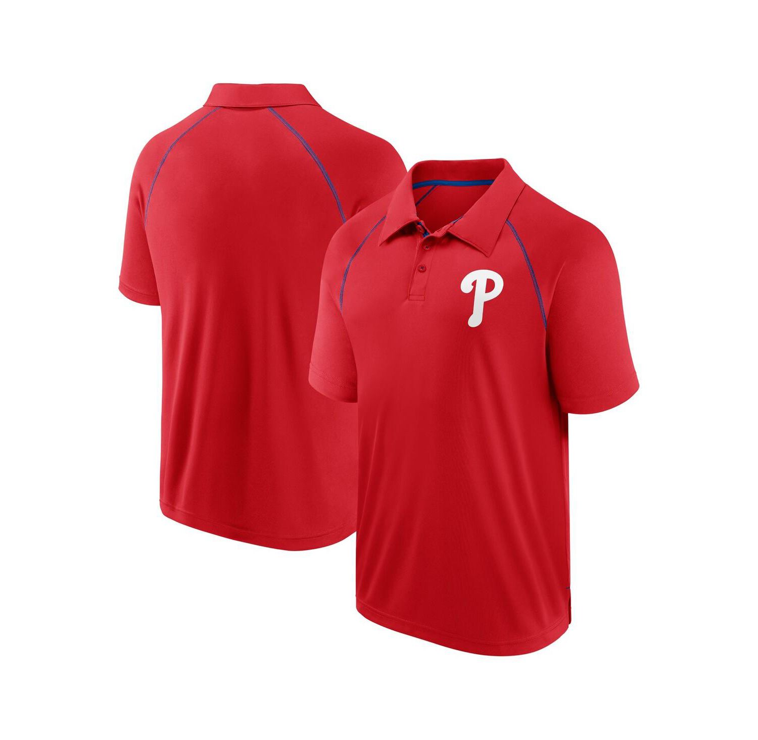 Men's Red Philadelphia Phillies Strong Alone Raglan Polo