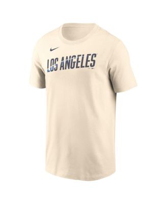 Men's Cream Los Angeles Dodgers 2024 City Connect Wordmark T-Shirt