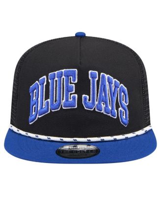 Men's Black Toronto Blue Jays Throwback Meshback Golfer Hat