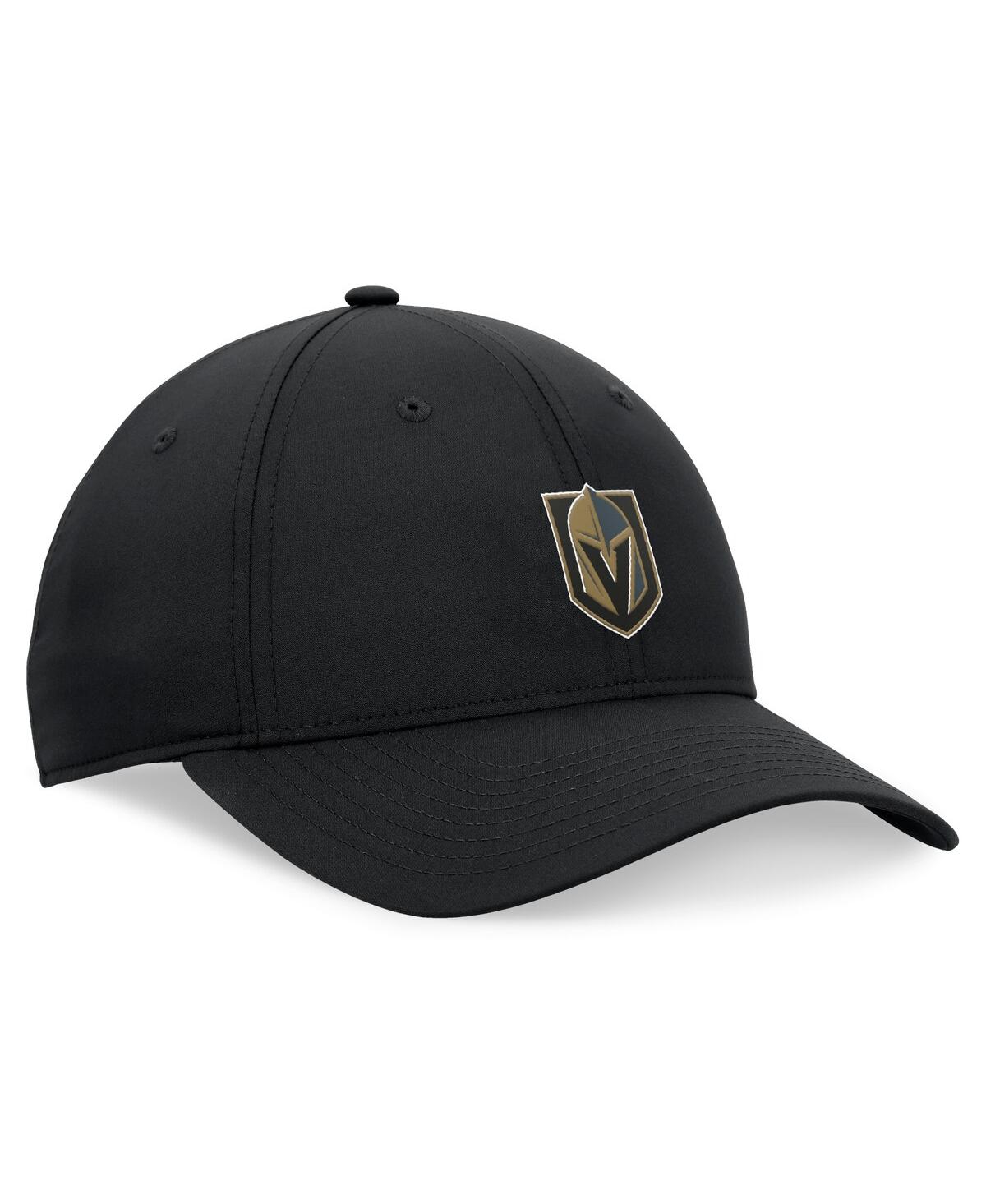 Fanatics Men's Black Vegas Golden Knights Front Office Ripstop Adjustable Hat In Black