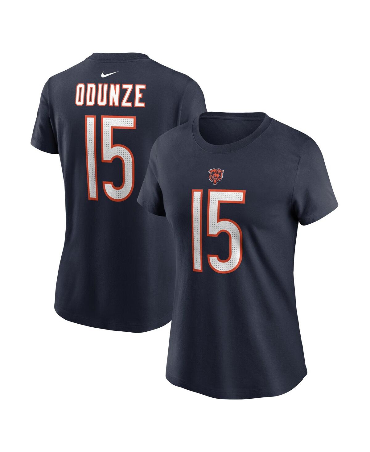 Nike Women's Rome Odunze Navy Chicago Bears 2024 Nfl Draft Name Number T-shirt In Navy
