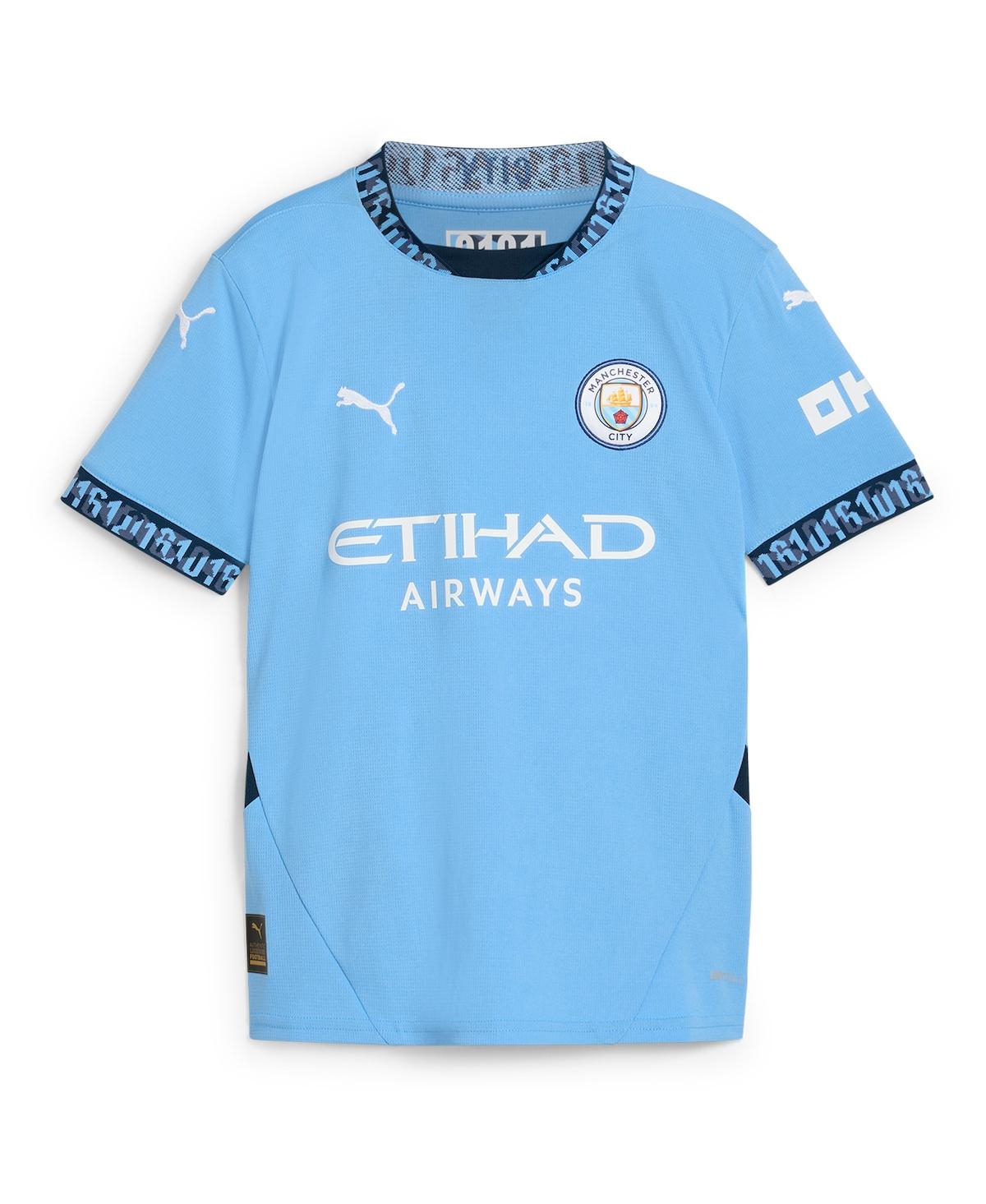 Puma Big Boys and GirlsManchester City 2024/25 Home Replica Jersey - Light Blue