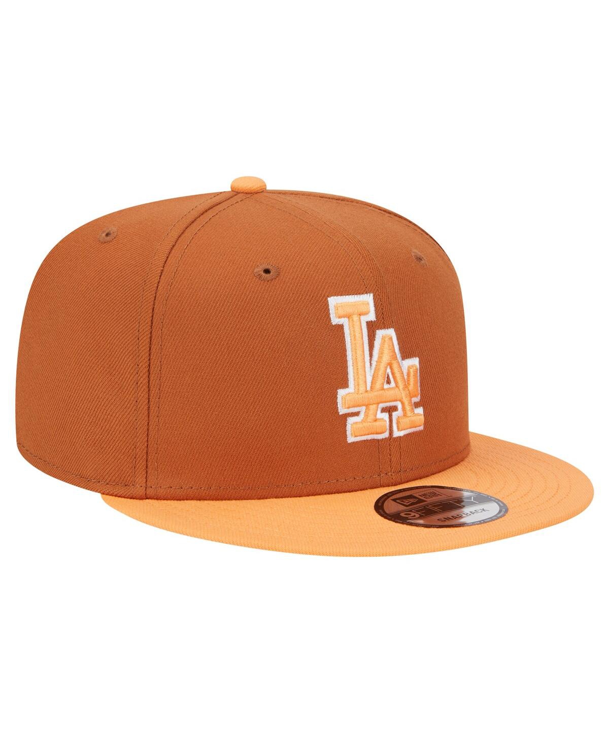 New Era Men's Brown Los Angeles Dodgers Spring Color Two-tone 9fifty Snapback Hat In Brown
