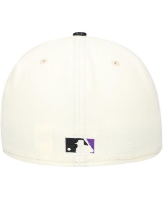 Men's Cream Tampa Bay Rays Game Night Leather Visor 59FIFTY Fitted Hat