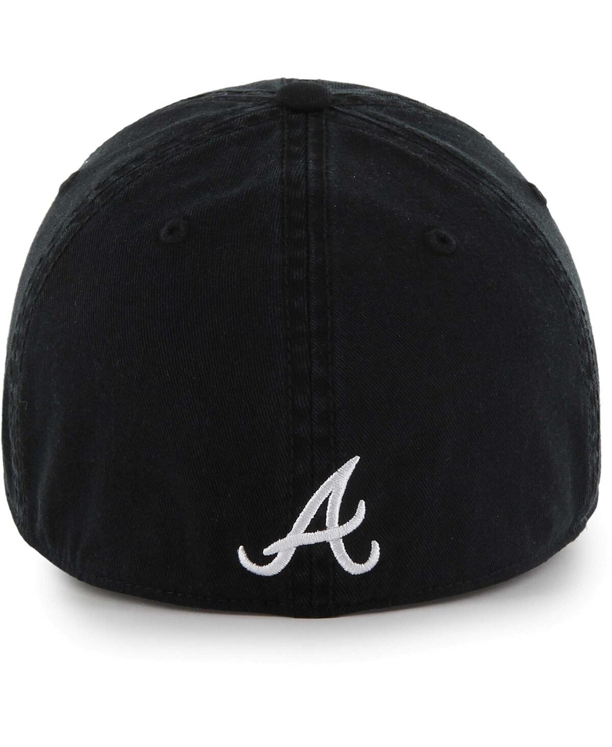 '47 Brand Men'sAtlanta Braves Crosstown Classic Franchise Fitted Hat - Black