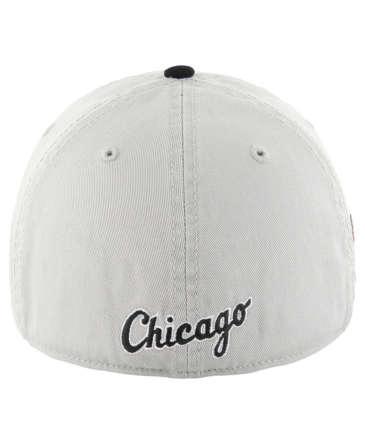 '47 Brand Men'sBlack Chicago White Sox Sure Shot Classic Franchise Fitted Hat - Gray, Black