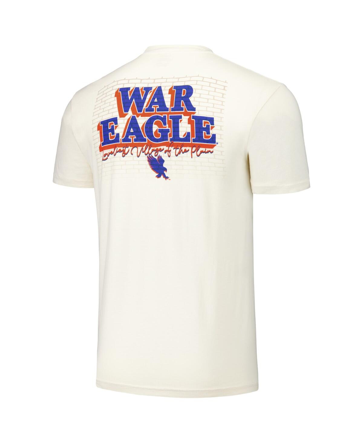 Image One Men's And Women's Natural Auburn Tigers Hyper Local Brick Texture War Eagle T-shirt In Natural