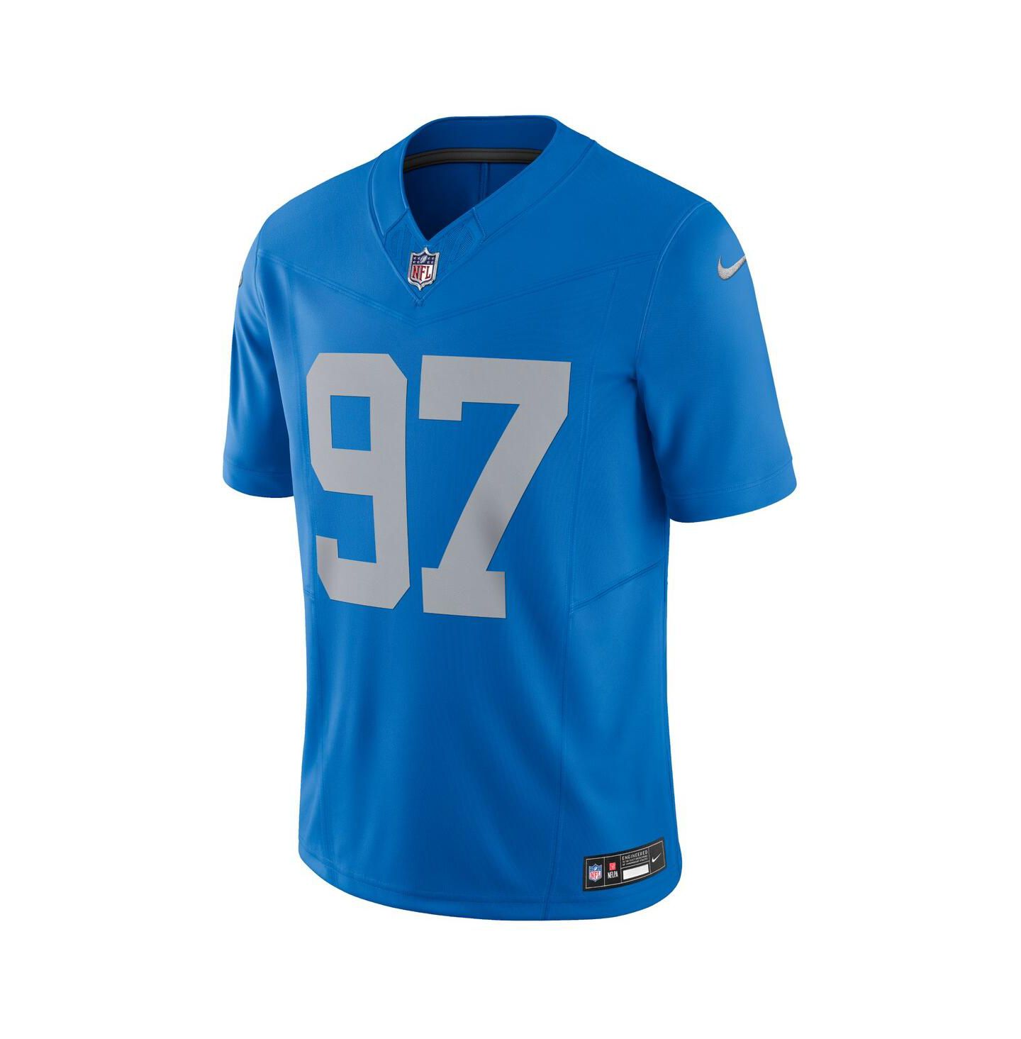 Мужской топ Nike Aidan Hutchinson Detroit Lions Vapor F.U.S.E. Alternate Limited Jersey, цвет: Синий — фото 3