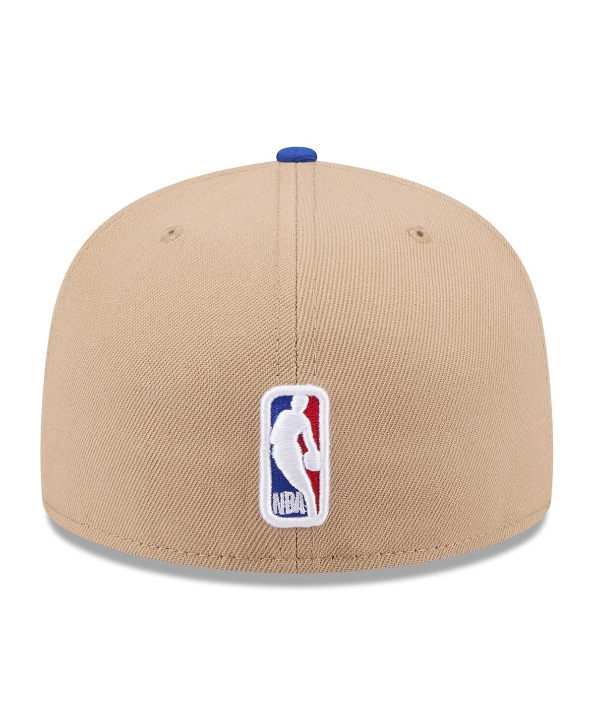 New Era Men'sBlue Detroit Pistons 2024 Nba Draft 59FIFTY Fitted Hat - Tan, Blue