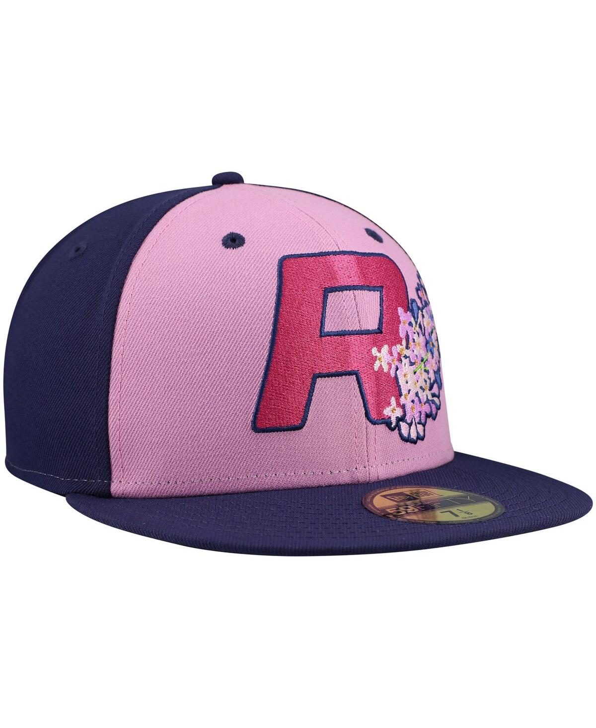 New Era Men'sRochester Red Wings Theme Night Lilac 59FIFTY Fitted Hat - Purple