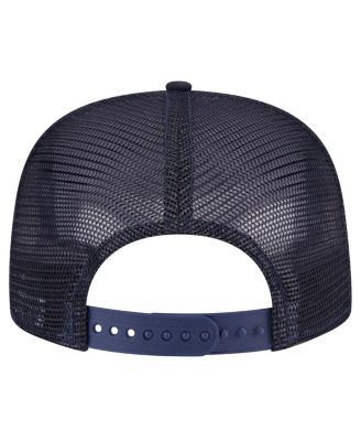 Men's Navy Seattle Mariners Seeing Diamonds A-Frame Trucker 9FIFTY Snapback Hat