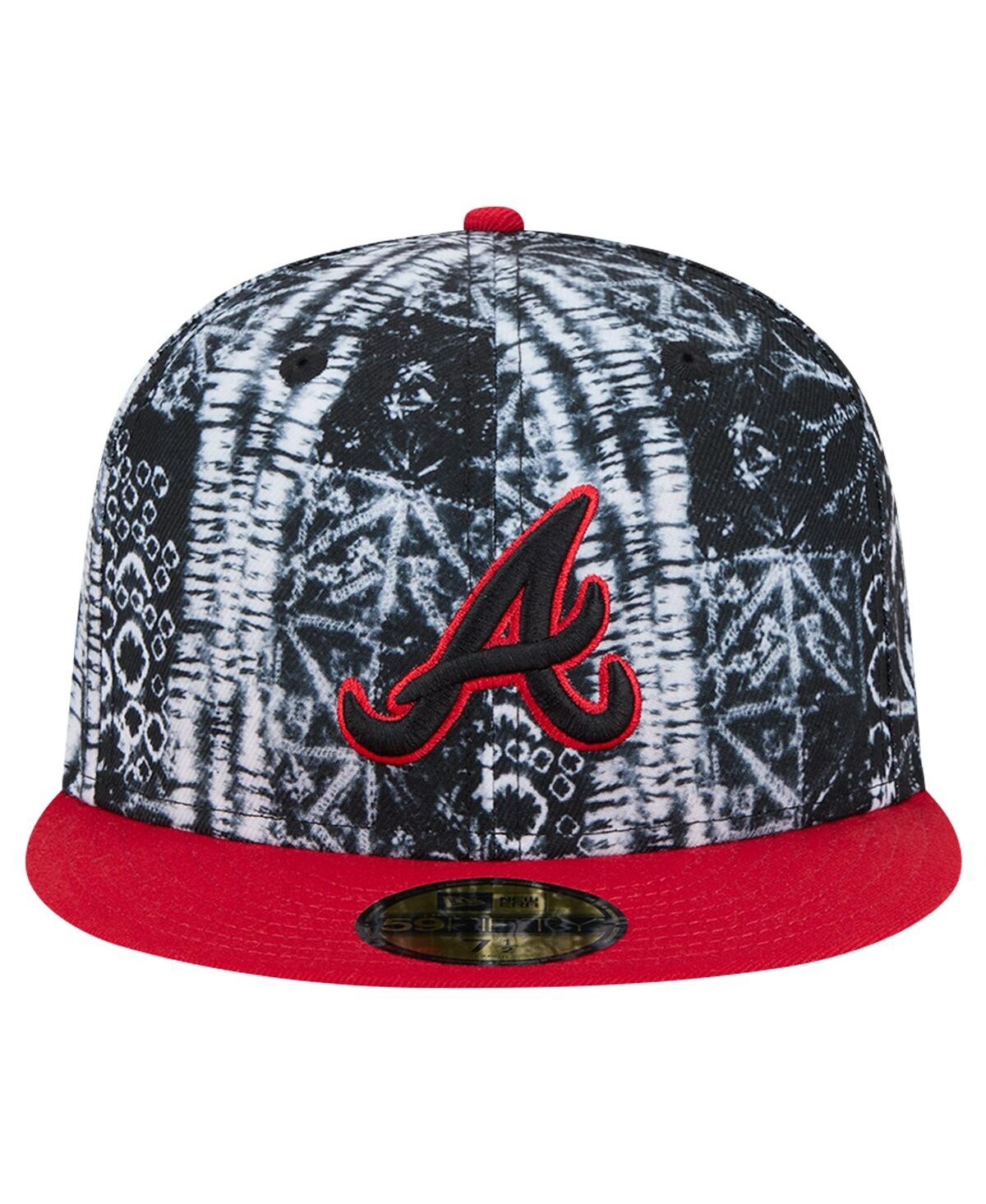 New Era Men'sAtlanta Braves Sands 59FIFTY Fitted Hat - Black