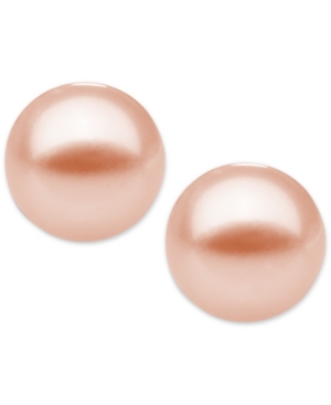 image of Children-s Pink Cultured Freshwater Pearl Earrings in 14k Gold (4mm)