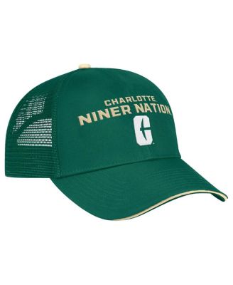 Men's Green Charlotte 49ers Wyatt Primary Team Trucker Adjustable Hat
