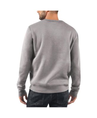 Men's Heather Gray New York Giants 1925 Collection Long Sleeve Pullover Sweatshirt