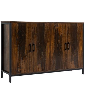 Industrial Sideboard Cabinet with Adjustable Shelves