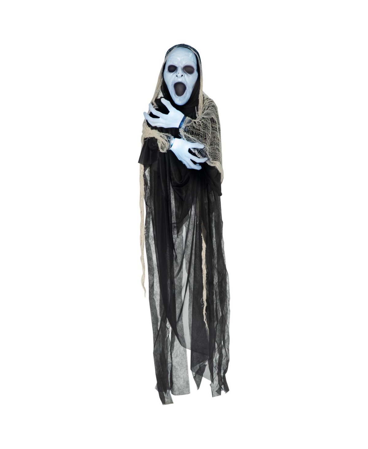 Outsunny Outdoor Halloween Decorations Female Ghost, Lighted Hanging Decoration