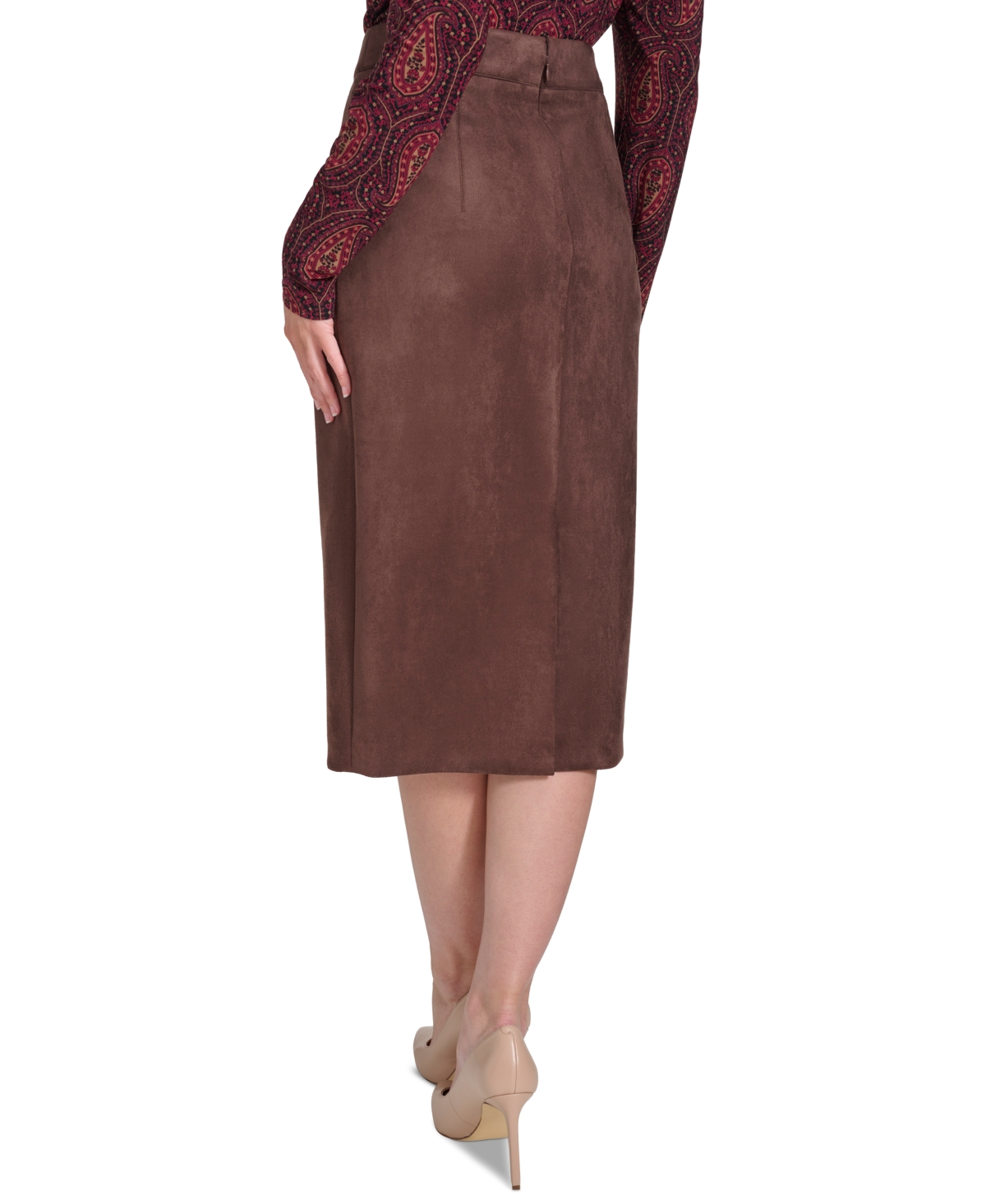 Tommy Hilfiger Women's Faux-Suede Pencil Skirt