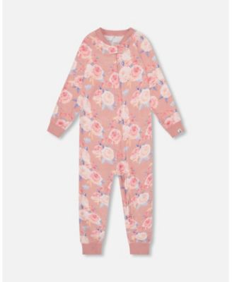 Deux Par Deux Organic Cotton Two Piece Pajama Set - Printed Monsters