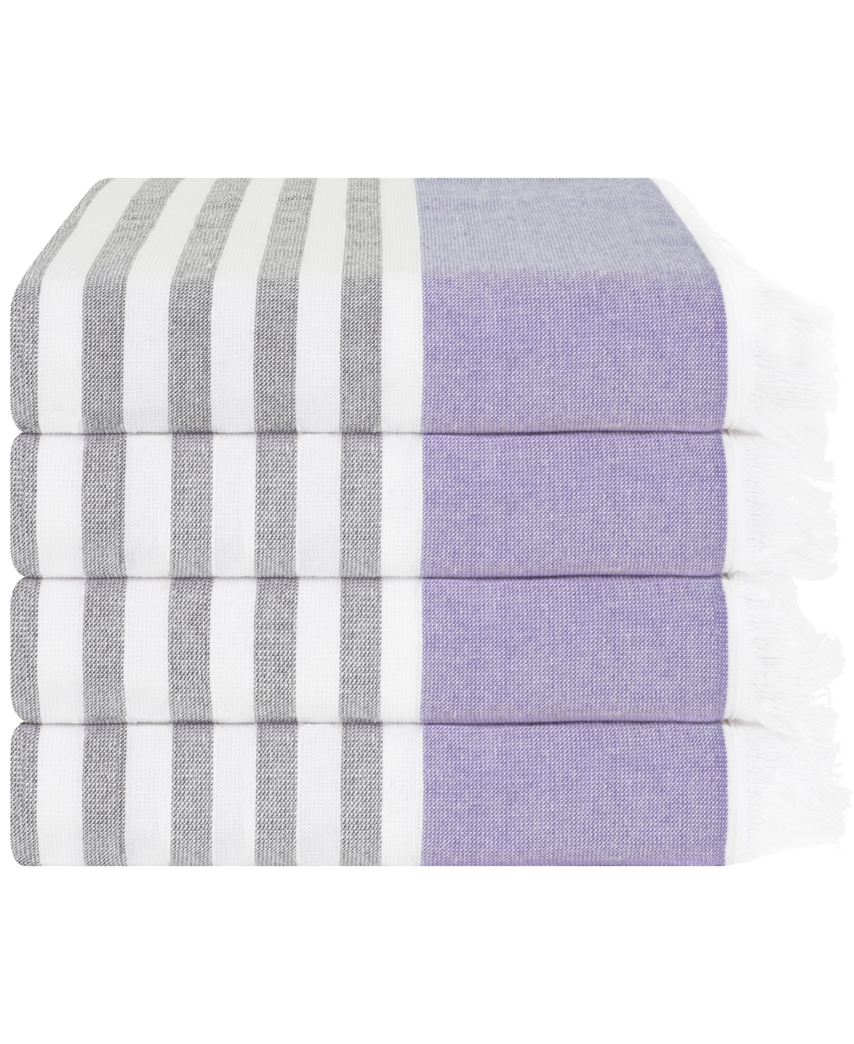 American Soft Linen Peshtemal 100% Turkish Cotton 4-Pack Beach Towels, 35