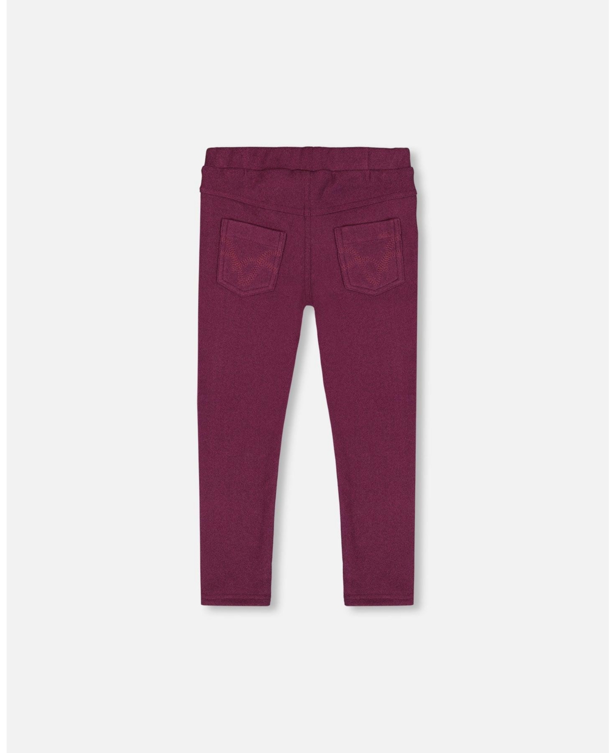 Deux par Deux Big Girls Tregging- Burgundy
