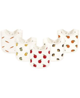 Touched by Nature Unisex Baby Organic Cotton Bibs 5pk Cutie Pie One Size - Fruits and veggies 19$