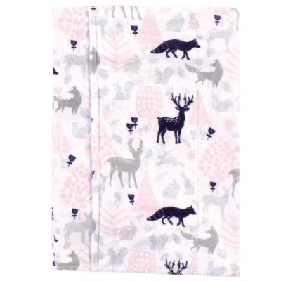 Girls Cotton Flannel Burp Cloths and Receiving Blankets, 8-Piece