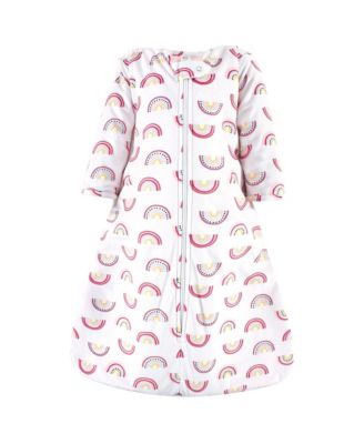 Hudson Baby Baby Girls Hudson Cozy Long-Sleeve Faux Fur Sleep Sack - Modern rainbow 39$