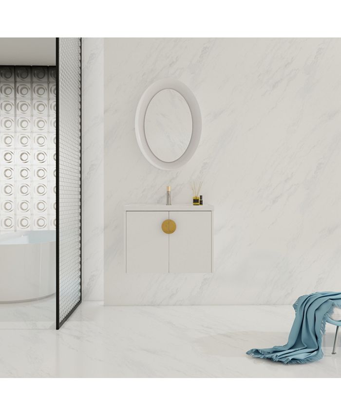 Simplie Fun 28 Inch Soft Close Doors Bathroom Vanity With Sink, For ...