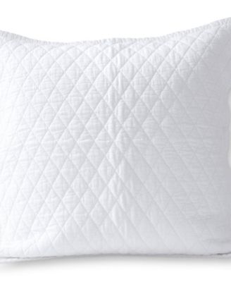 Solid Diamond Double Voile Pillow Sham