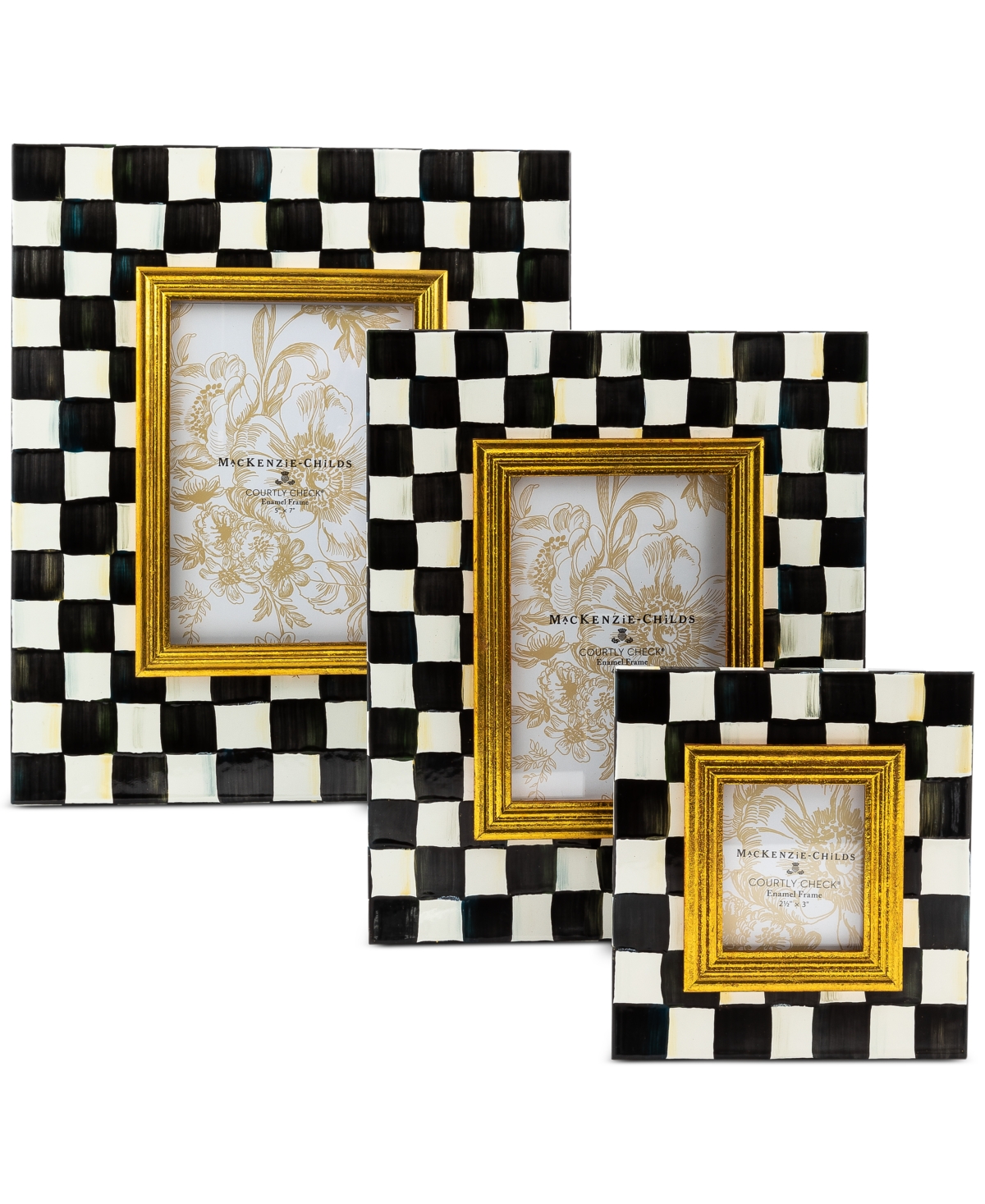 Mackenzie-childs Courtly Check 2.5" X 3" Picture Frame In No Color