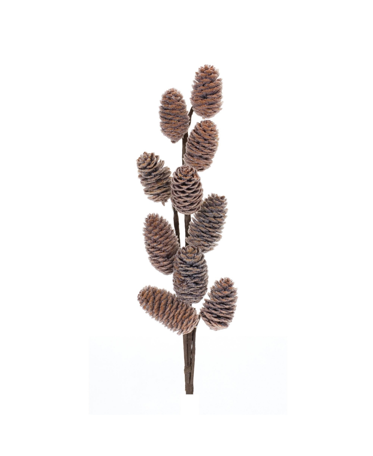 Set of 6 Pine Cone Sprays for Seasonal Decor