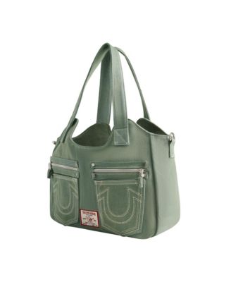 Horseshoe Stitch Satchel Bag