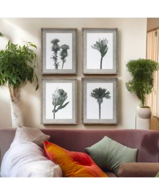 Beautiful Floral Print Assortment - Set of 4 Art Prints for Wall Decor