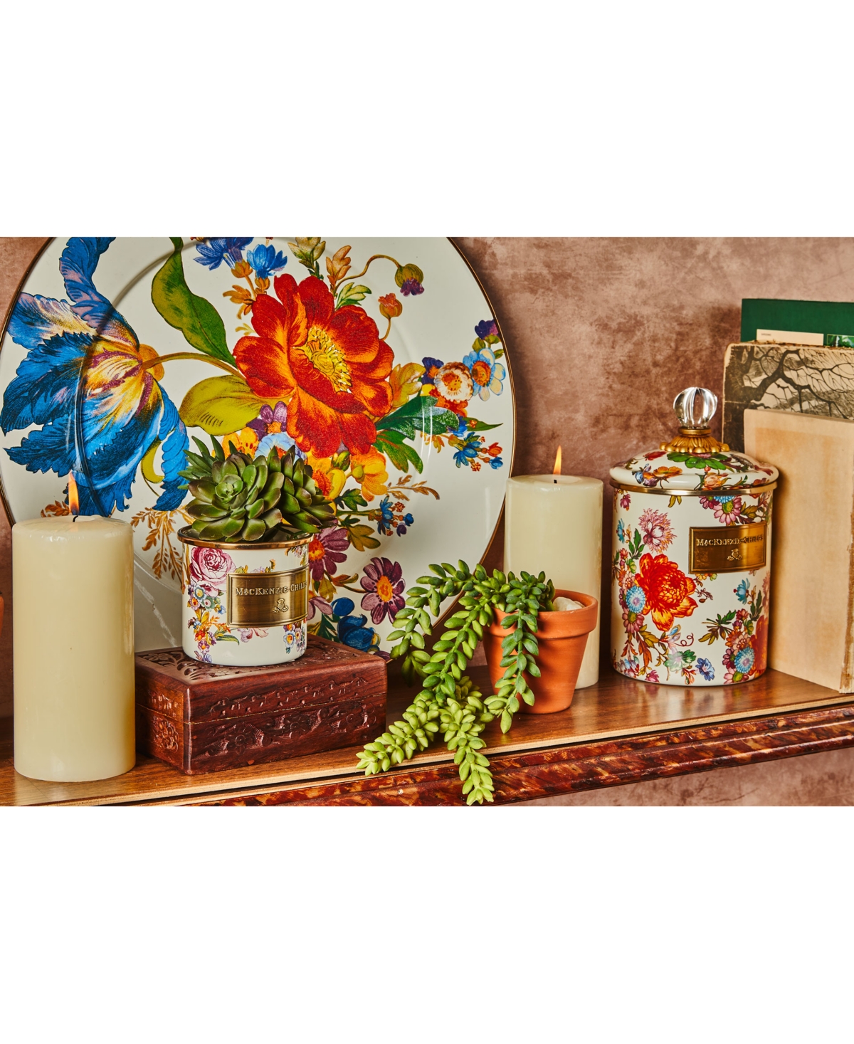 Mackenzie-childs Medium Flower Market Canister In No Color