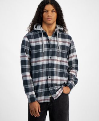 Men's Lars Hooded Plaid Shirt