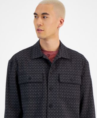 Men's Theo Jacquard Overshirt, Created for Macy's