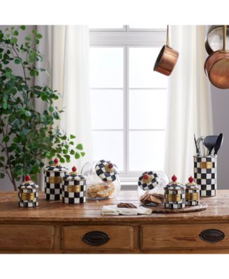Cookie Jar with Courtly Check Lid